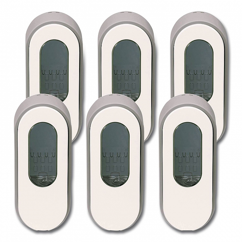 Versa Dispenser for Cartridge Refills, 15 oz, 3.75 x 3.38 x 8.75, Light Gray/White, 6/Carton (34037)