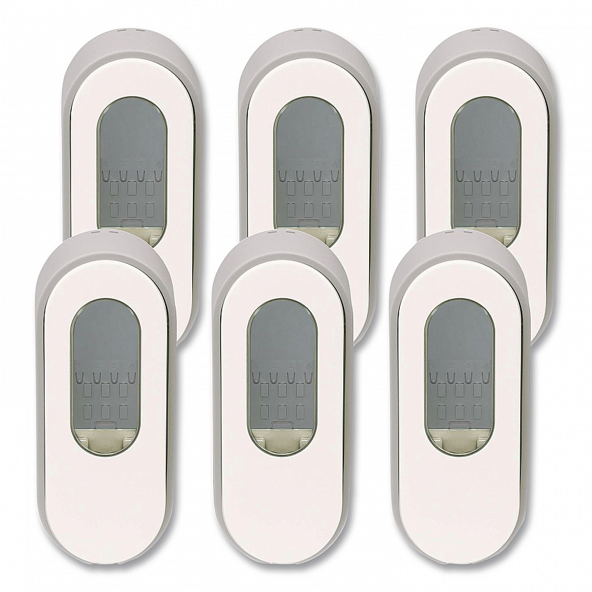 Versa Dispenser for Pouch Refills, 15 oz, 3.75 x 3.38 x 8.75, Light Gray/White, 6/Carton (34055)