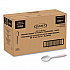 Style Setter Medium Weight Polypropylene Cutlery, Teaspoon, Plastic, White, 1,000/Carton (S6OW)