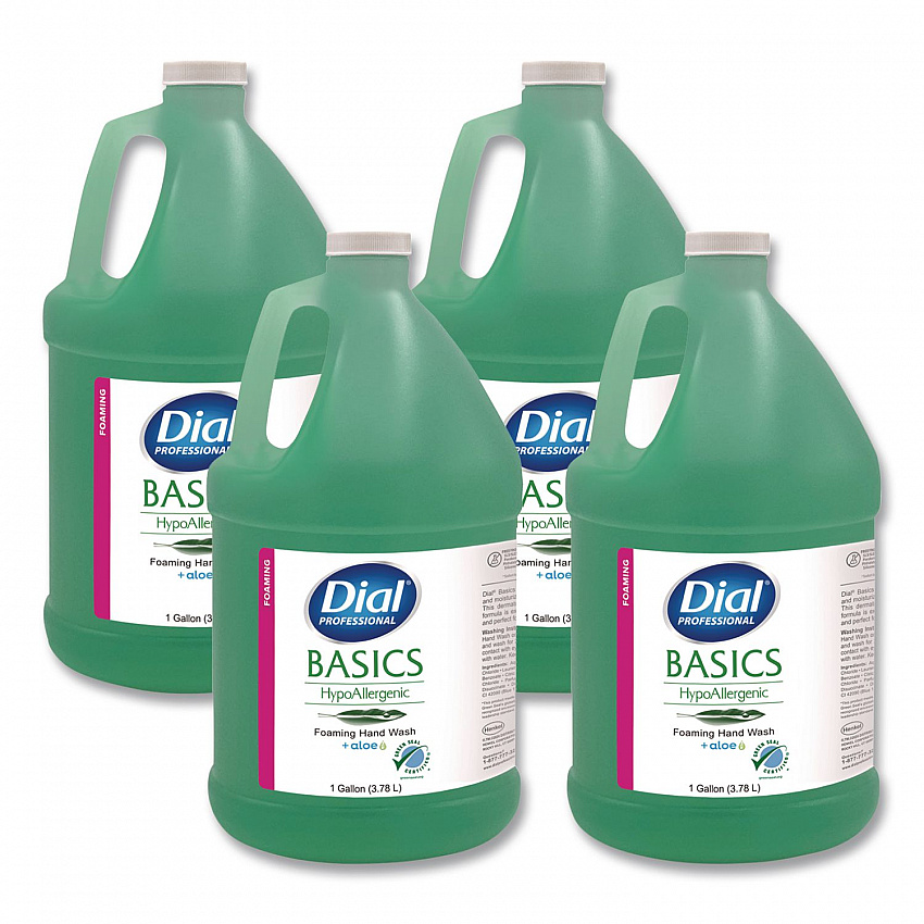 Basics Hypoallergenic Hand Wash, Honeysuckle Scent, 1 gal, 4/Carton (35438)