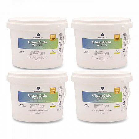 CleanCide Disinfecting Wipes, 1-Ply, 8 x 5.5, Fresh Scent, White, 400/Tub, 4 Tubs/Carton (3130B400DCT)