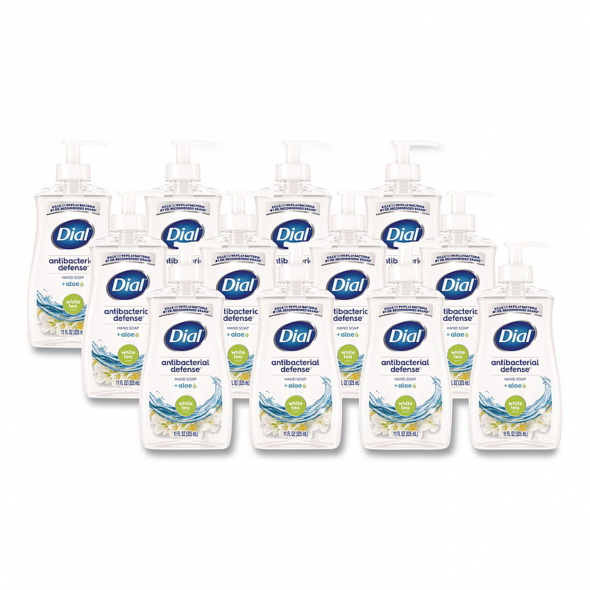 Antibacterial Liquid Hand Soap, White Tea Scent, 11 oz, 12/Carton (20940)
