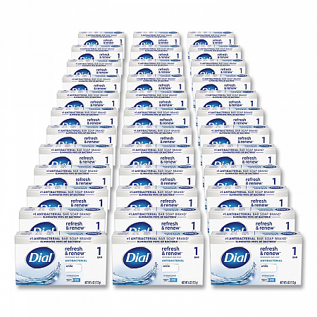 Deodorant Bar Soap, Iconic Dial Soap Scent, 4 oz, 36/Carton (92633)