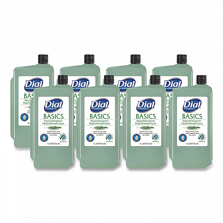 Basics MP Free Liquid Hand Soap Refill, Unscented, 1 L, 8/Carton (33821)