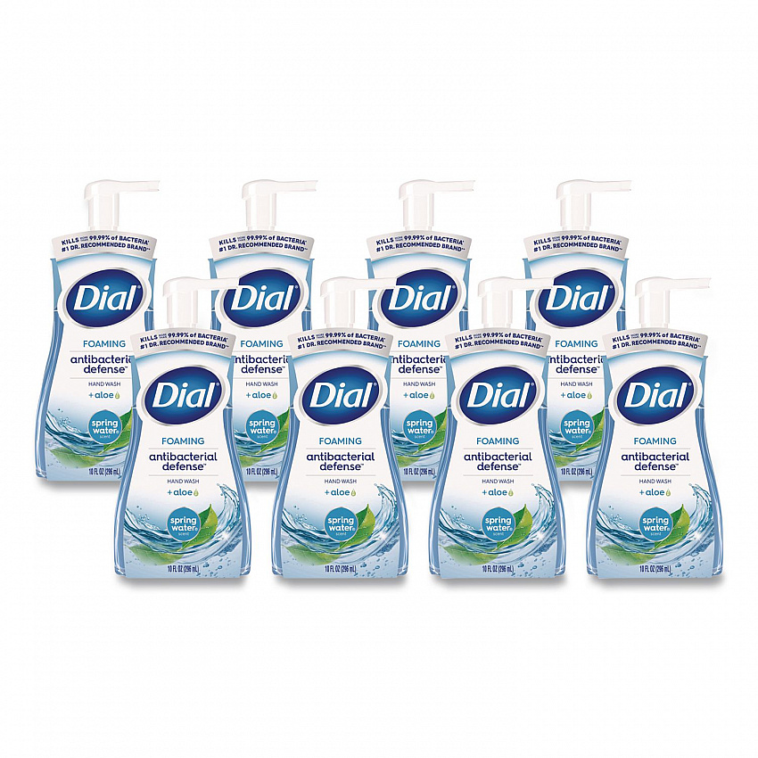 Antibacterial Foaming Hand Wash, Spring Water Scent, 10 oz, 8/Carton (34739)