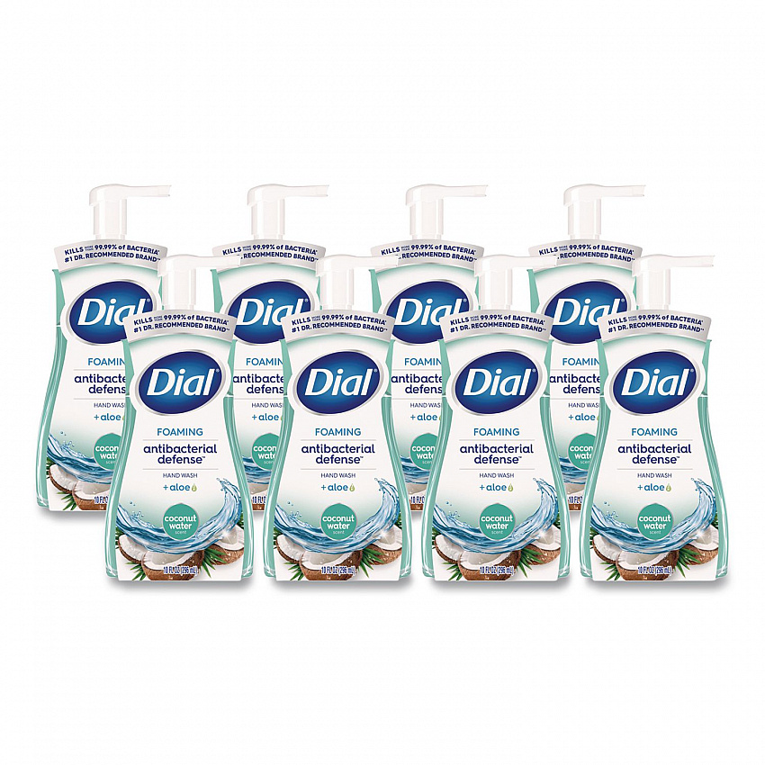Antibacterial Foaming Hand Wash, Coconut Water Scent, 10 oz, 8/Carton (34715)