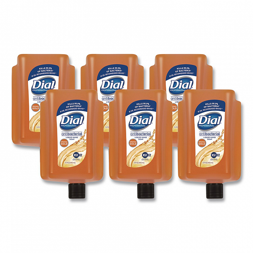 Antibacterial Gold Liquid Hand Soap Refill for Versa Dispenser, Floral Scent, 15 oz, 6/Carton (98561)