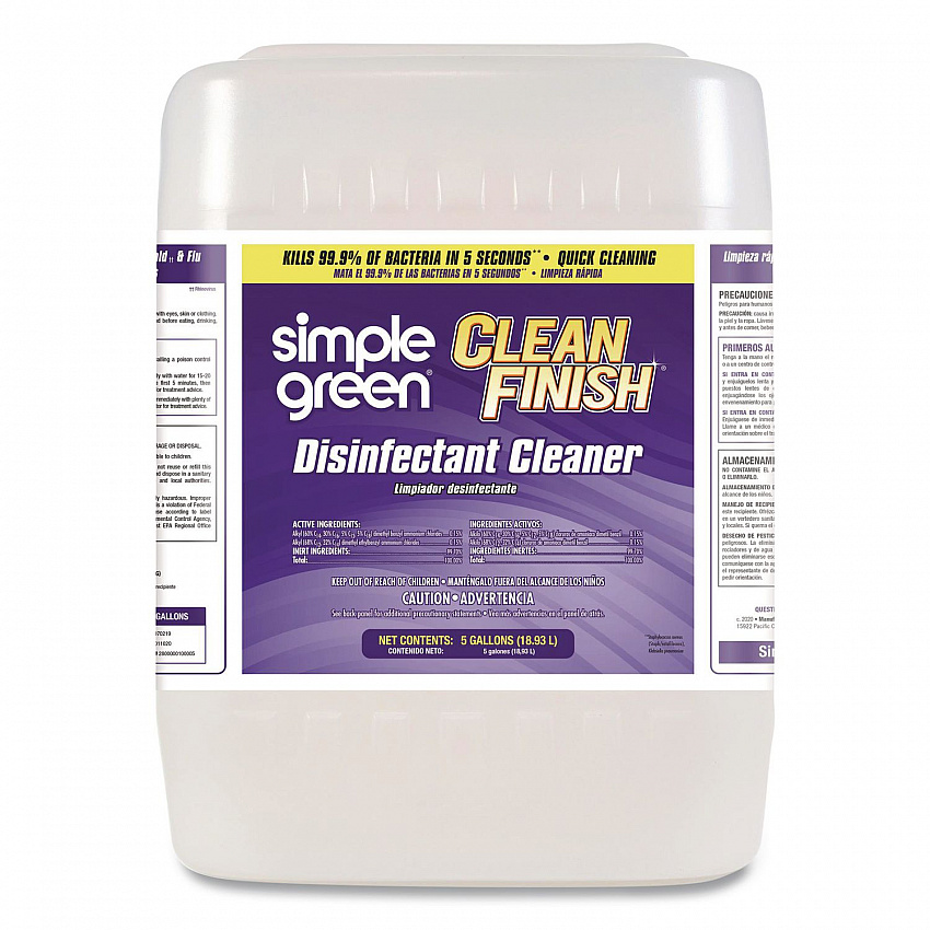 Clean Finish Disinfectant Cleaner, Herbal Scent, 5 gal Pail (2800005)