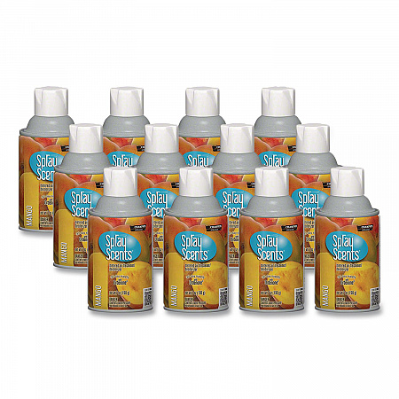 Champion Sprayon SPRAYScents Metered Air Freshener Refill, Mango, 7 oz Aerosol Spray, 12/Carton (5192)