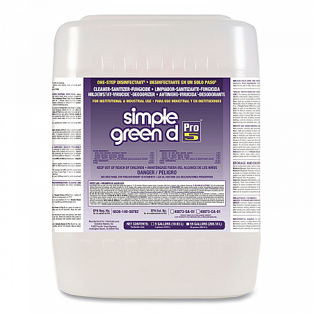 d Pro 5 Disinfectant, Unscented, 5 gal Pail (3430505)