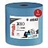 Power Clean X80 Heavy Duty Cloths, Jumbo Roll, 12.4 x 12.2, Blue, 455/Roll (41043)