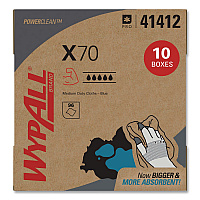 X70 Cloths, POP-UP Box, 9.13 x 16.8, Blue, 96/Box, 10 Boxes/Carton (41412)