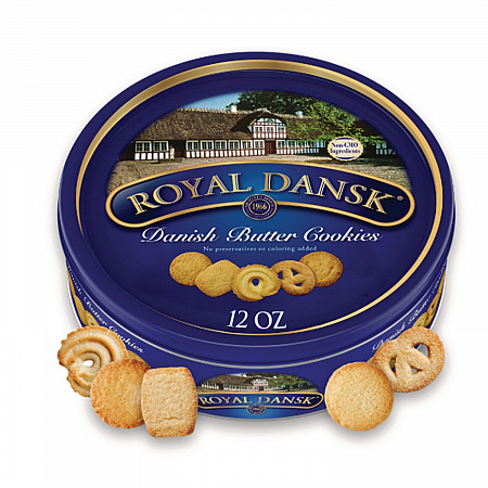 Cookies, Danish Butter, 12 oz Tin (53005)