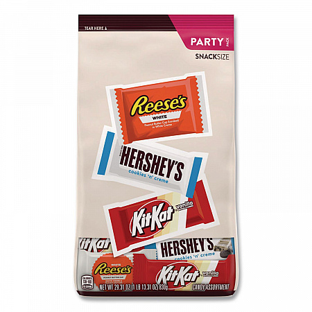 All Time Greats White Snack Size Assortment, White Chocolate, 29.31 oz Bag (22002587)