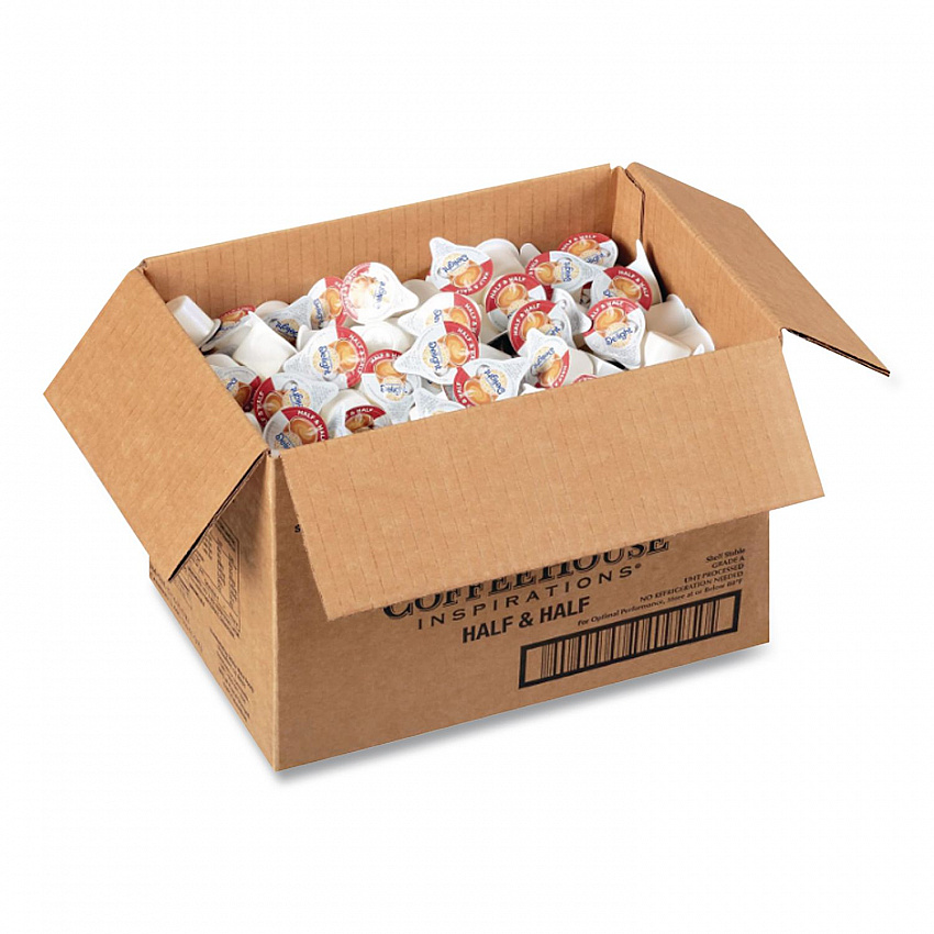 Coffee House Inspirations Half and Half, 0.38 oz Mini Cups, 180/Carton (102042)