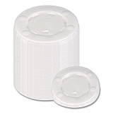 Straw-Slot Cold Cup Lids, Identification Buttons, Fits 10 oz Cold Cups, Plastic, Translucent, 2,000/Carton (L10BLN)