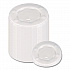 Straw-Slot Cold Cup Lids, Identification Buttons, Fits 10 oz Cold Cups, Plastic, Translucent, 2,000/Carton (L10BLN)