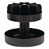 Supreme Lazy Suzan Condiment/Snack Organizer, 2 Compartments, 22.05 x 2.05 x 16.14, Black (SNACKCARBLK)