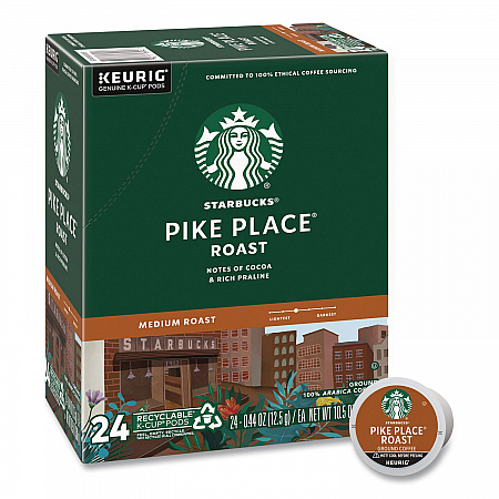 Pike Place Coffee K-Cups Pack, 24/Box (011111156)