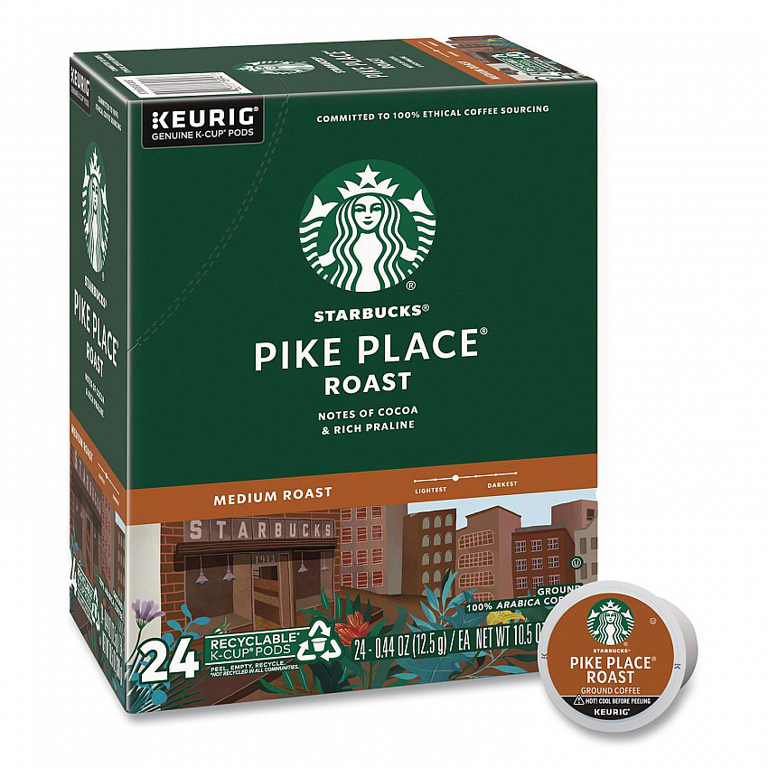 Pike Place Coffee K-Cups Pack, 24/Box (011111156)