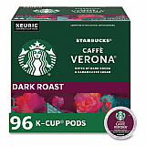 Caffe Verona Coffee K-Cups Pack, 24/Box, 4 Boxes/Carton (011111160CT)
