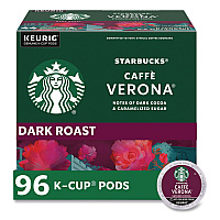 Caffe Verona Coffee K-Cups Pack, 24/Box, 4 Boxes/Carton (011111160CT)
