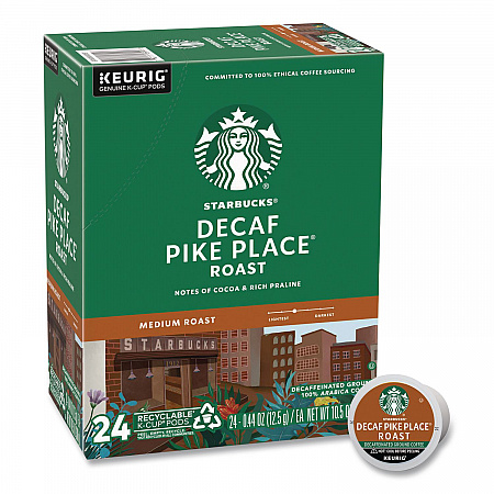 Pike Place Decaf Coffee K-Cups Pack, 24/Box (011111161)