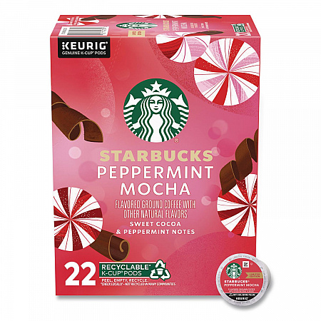 Peppermint Mocha K-Cup, 22/Box (12437832)