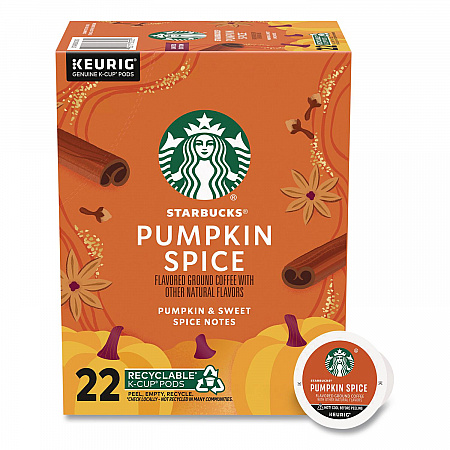 Pumpkin Spice Coffee K-Cup, 22/Box (12412028)