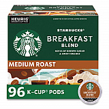 Breakfast Blend Coffee K-Cups, 96/Carton (011111157CT)