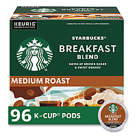 Breakfast Blend Coffee K-Cups, 96/Carton (011111157CT)