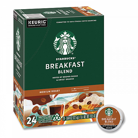Breakfast Blend K-Cups, 24/Box (011111157)