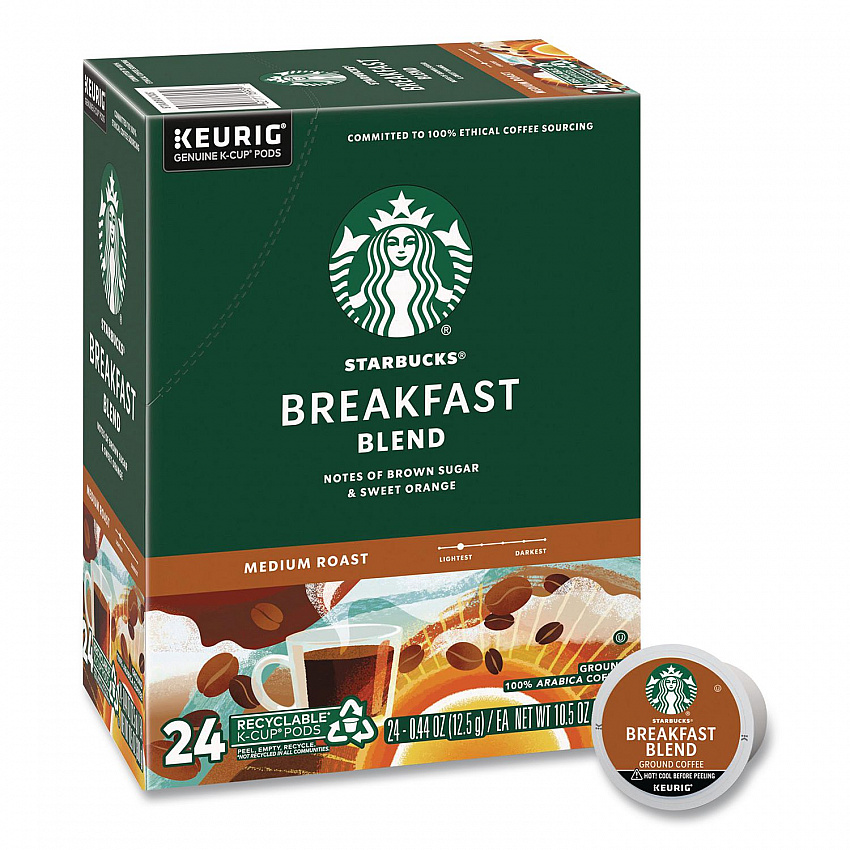 Breakfast Blend K-Cups, 24/Box (011111157)
