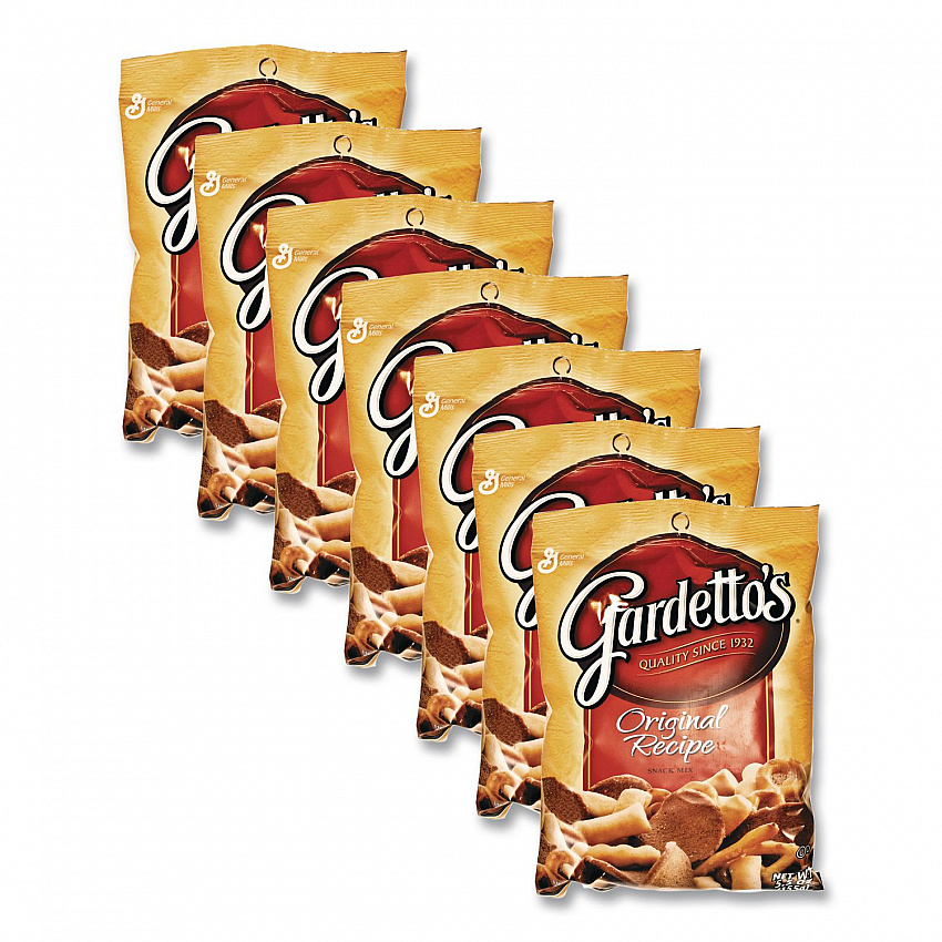 Gardetto's Snack Mix, Original Flavor, 5.5 oz Bag, 7/Box (SN14868)