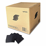 Cocktail Napkins, 1-Ply, 9 x 9, Black, 4,000/Carton (1401)