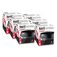 Linear Low Density Can Liners with AccuFit Sizing, 44 gal, 0.9 mil, 37" x 50", Black, 50 Bags/Box, 4 Boxes/Carton (H7450TKRC1CT)