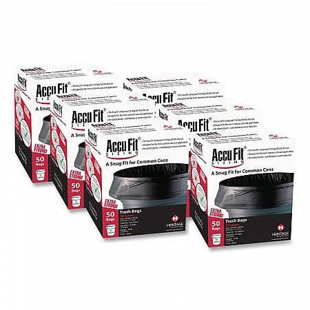 Linear Low Density Can Liners with AccuFit Sizing, 44 gal, 0.9 mil, 37