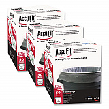 Linear Low Density Can Liners with AccuFit Sizing, 55 gal, 0.9 mil, 40" x 53", Clear, 50 Bags/Box, 3 Boxes/Carton (H8053TCRC1CT)