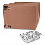 Aluminum Oblong Pan, 1.5 lb, 5.13 x 7.06 x 1.69, Silver, 500/Carton (206030)
