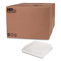 Plastic Dome Lid, 8.25 x 8.25 x 1.5, Clear, 500/Carton (4048DL)
