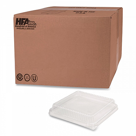 Plastic Dome Lid, 8.25 x 8.25 x 1.5, Clear, 500/Carton (4048DL)