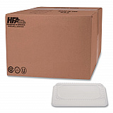 Plastic Dome Lids, Fits Oblong Pans 2061/2062, 8.25 x 5.88, Clear, 500/Carton (2062DL)