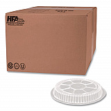 Plastic Dome Lids, Fits Round Pan 2047, 7" Diameter x 0.88" h, Clear, 500/Carton (2047DL)