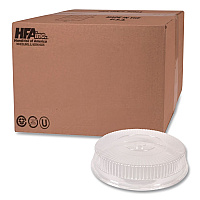 Round Plastic Dome Lid, Embossed, Fits 212/213, 16" Diameter, Clear, 25/Carton (2012DL)