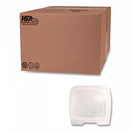 Handi-Lock Single Compartment Food Container, 60 oz, 8.63 x 3 x 9, Clear, Plastic, 200/Carton (6010S200)
