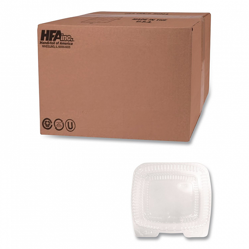Handi-Lock Single Compartment Food Container, 60 oz, 8.63 x 3 x 9, Clear, Plastic, 200/Carton (6010S200)