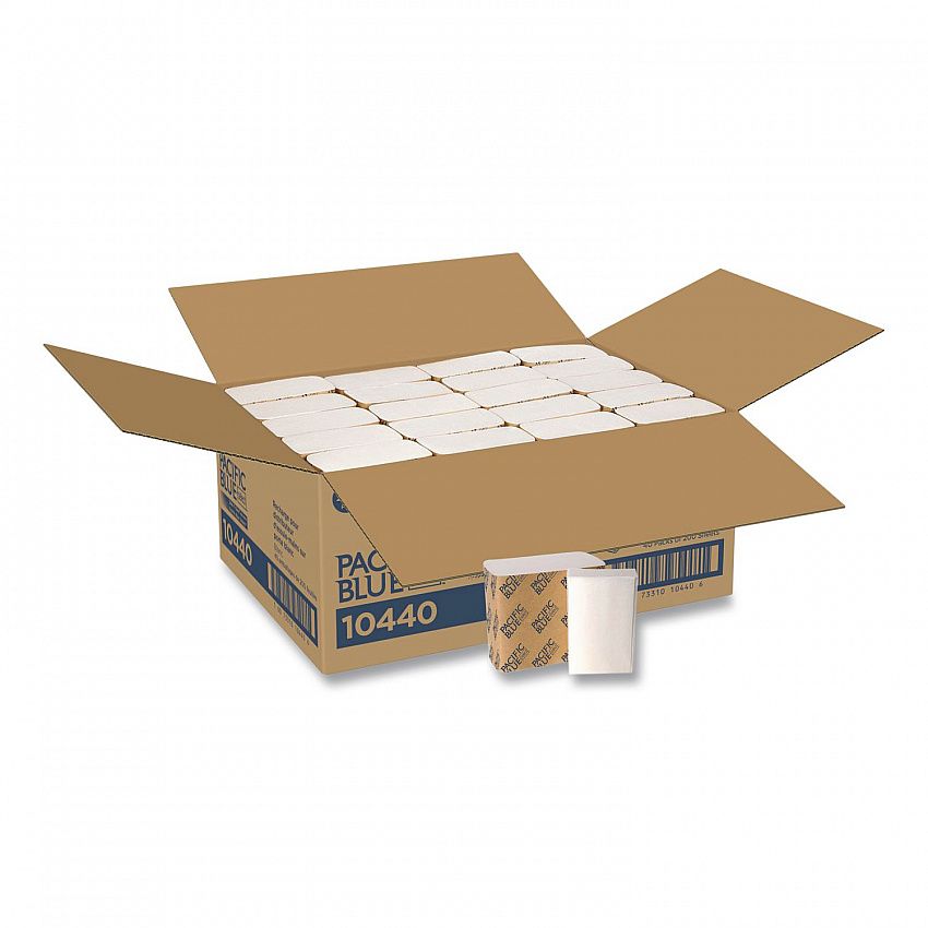 Tissue for Safe-T-Gard Dispenser, 2-Ply, White, 200 Sheets/Pack, 40 Packs/Carton (10440)
