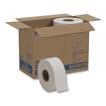 acclaim Jumbo Jr. Bath Tissue Roll, Septic Safe, 1-Ply, 3.5
