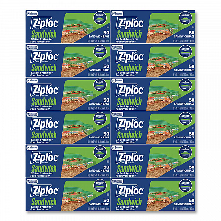 Resealable Sandwich Bags, 6.5