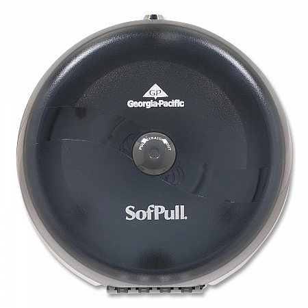 SofPull High-Capacity Center-Pull Bathroom Tissue Dispenser, 10.5 x 6.75 x 10.5, Smoke (56501)